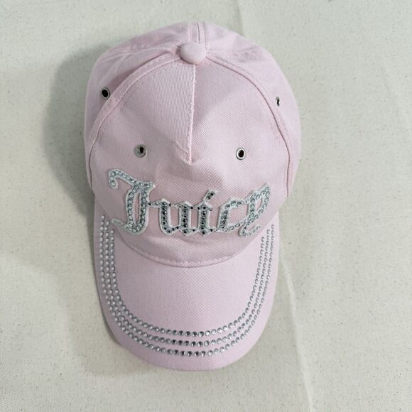 Juicy Couture Bling Rhinestones Pink Hat Cap One-Size main image 5